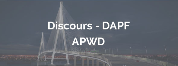 Discours - DAPF